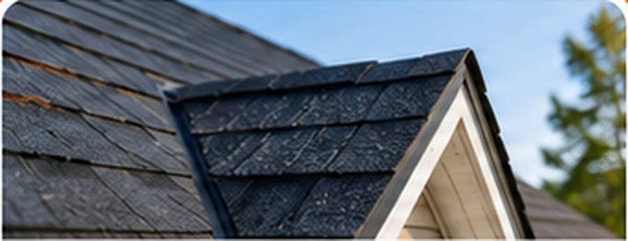 Architectural shingles on a new build