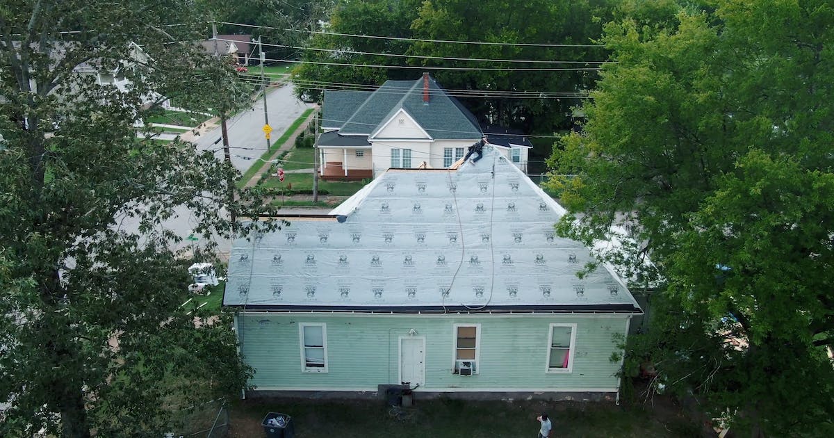 Roof maintenance inspection
